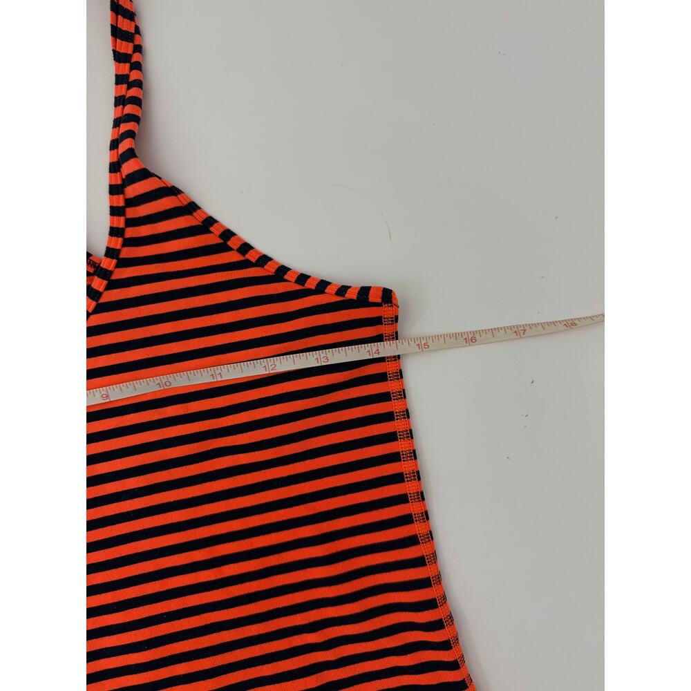 lululemon orange and navy nulu racerback tank - size 6 - Picture 3 of 4